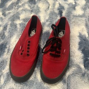 Red & black vans